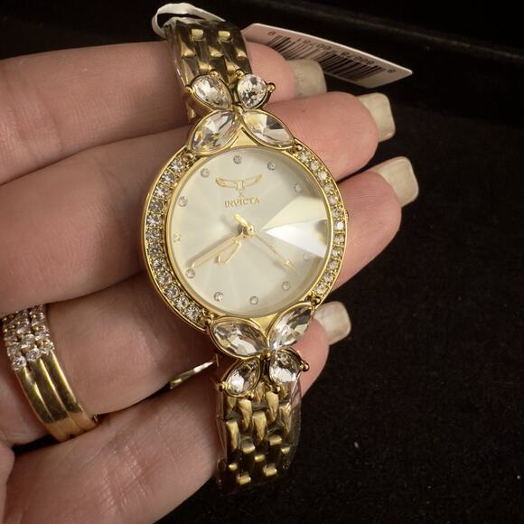 Invicta Wildflower Women's Watch - 30mm, Gold (69095) - NEW - Picture 3 of 9